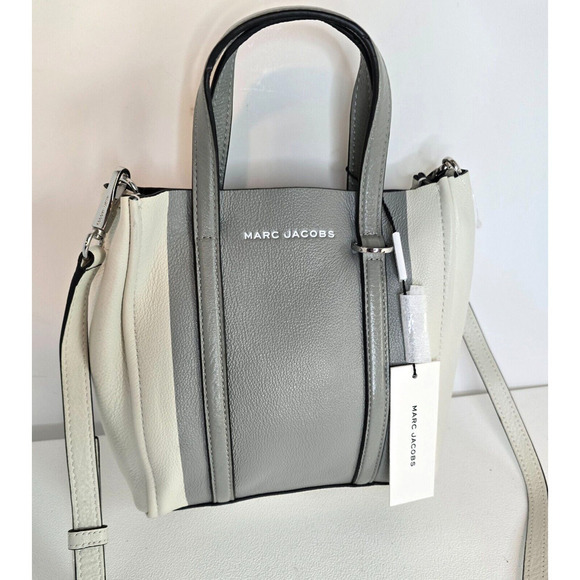 MARC JACOBS The Tag Tote Color-blocked The Tag Tote 21-Fog Gray Multi M0015093 - Picture 1 of 10